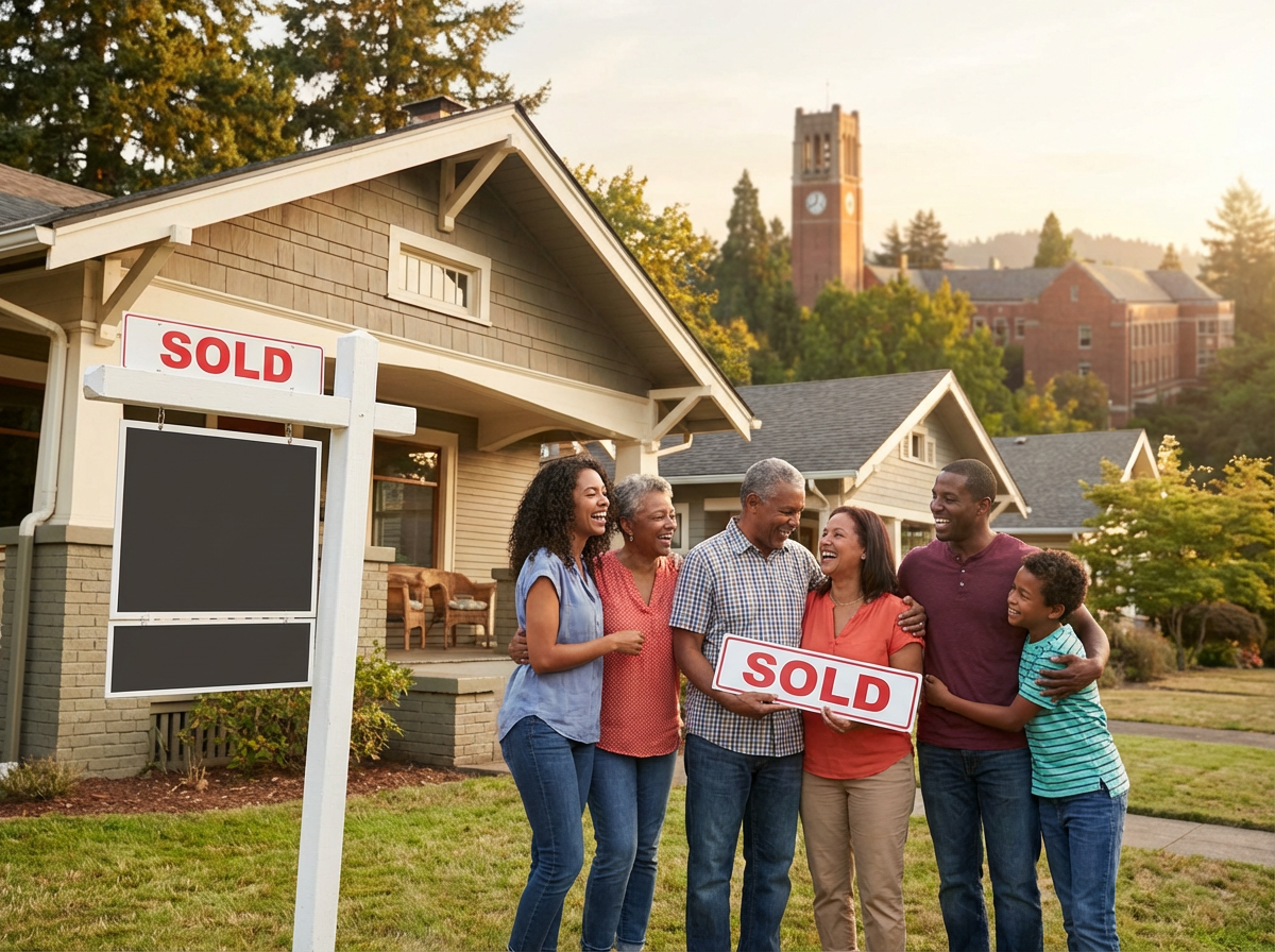 Happy Eugene homeowners after selling house - 503SoldFast.com