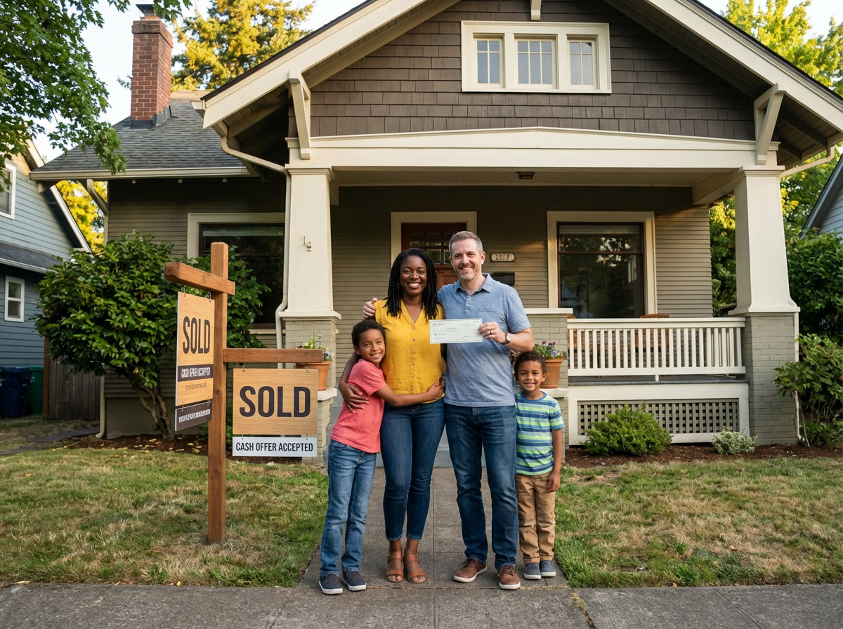 Happy Portland homeowners after selling house - 503SoldFast.com